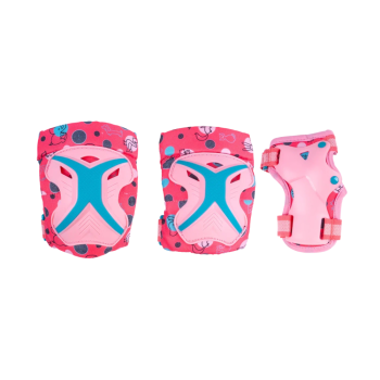 Набор защиты Tech Team Safe Fit Kids 3.0 Pink (Розовый) Размер L