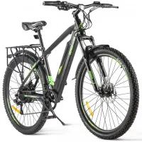 Электровелосипед Eltreco Ultra Trend UP! черно-зеленый